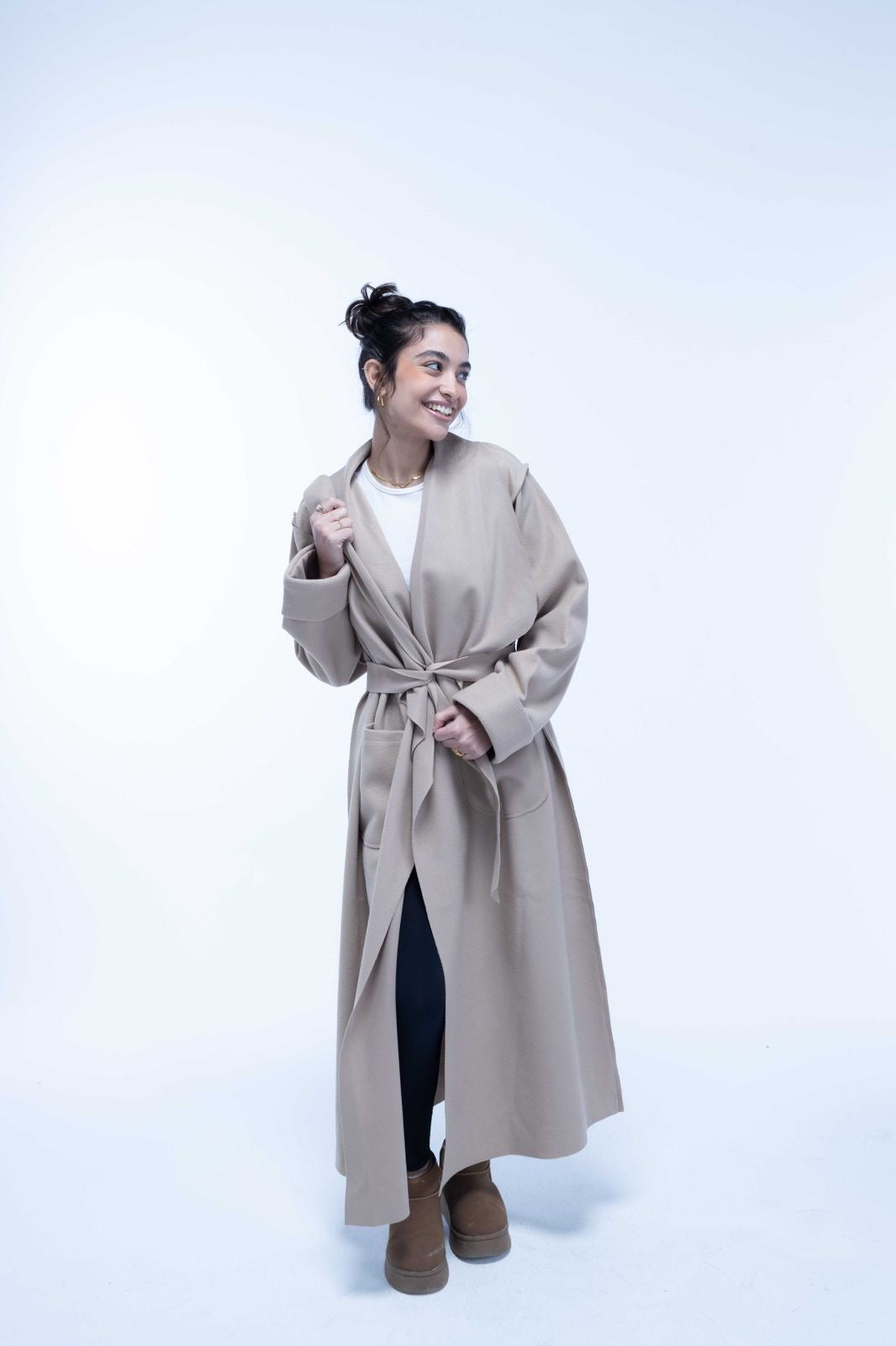 Parisian Long Coat Beige