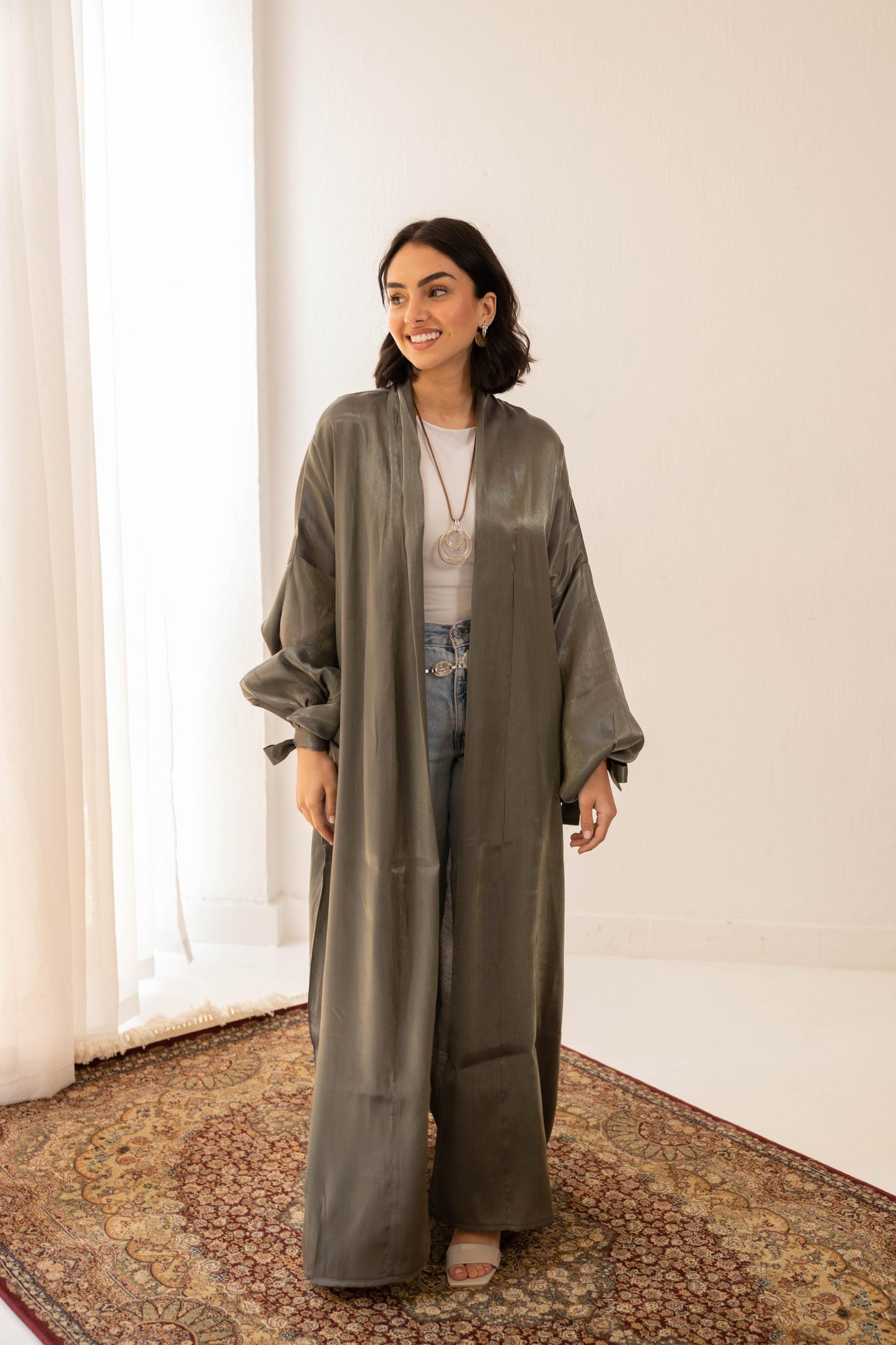 Sophia “ صوفيا “  Kimono in OLIVE