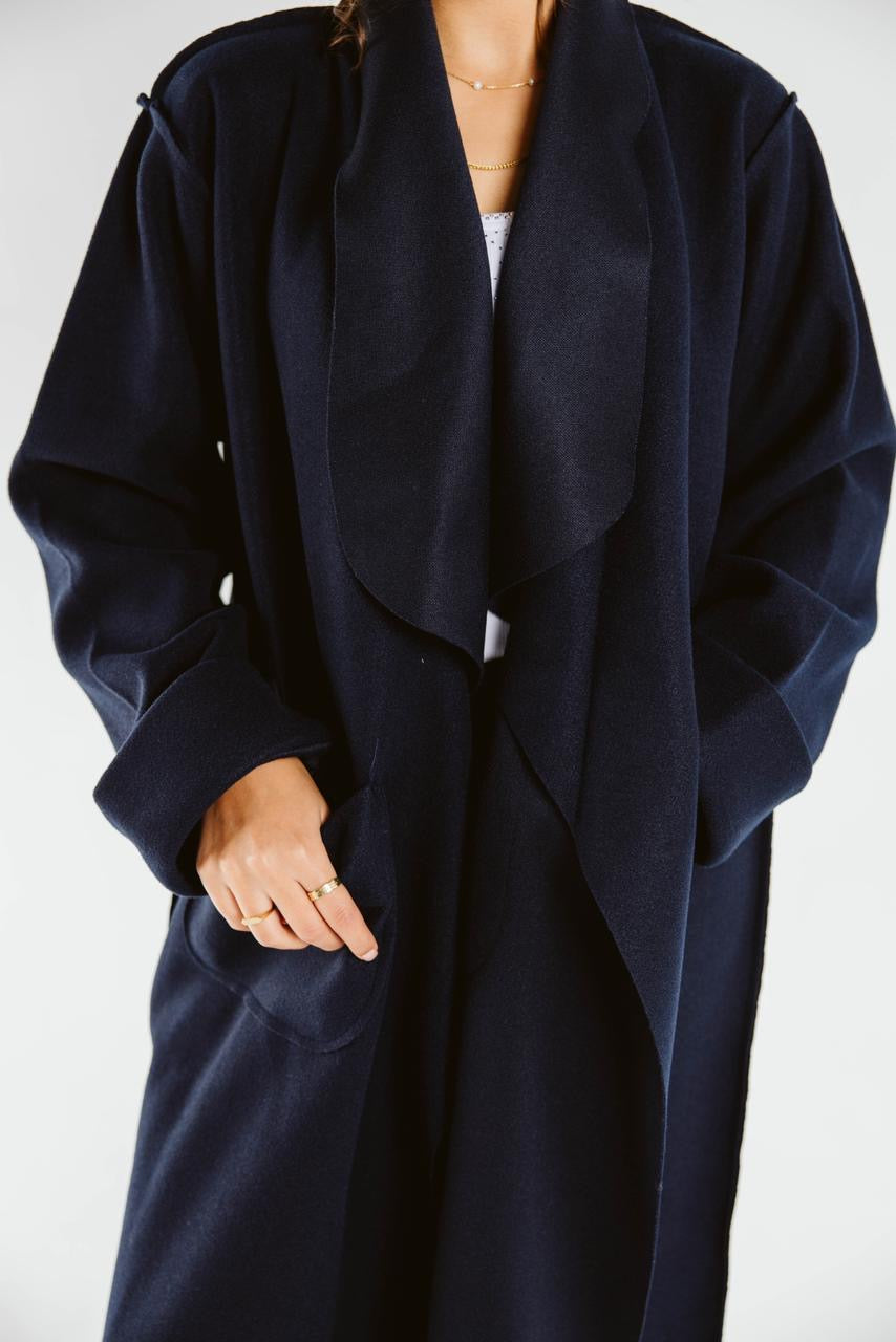 Parisian Long Coat Navy